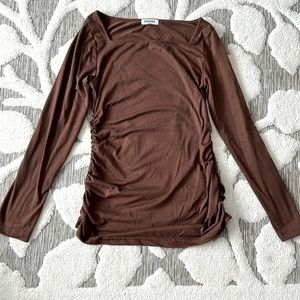 Square neck maternity top